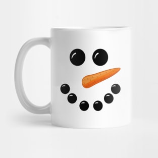 Snowman Face Cute Christmas Costume for Men Women Girls and Boys Mug